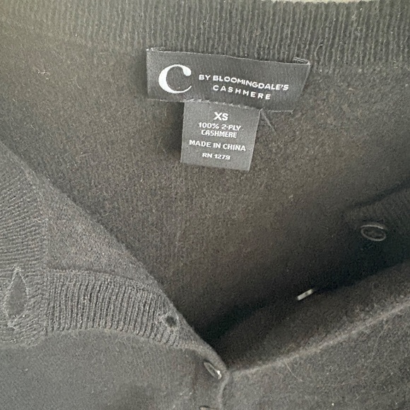 C by Bloomingdale’s cashmere cardigan XS NWOT - Picture 2 of 6